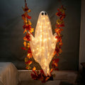 Hanging Maple Leaf Ghost Halloween Decoration