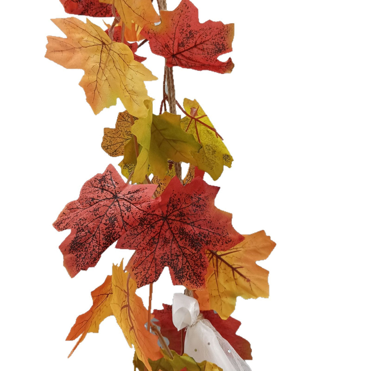 Hanging Maple Leaf Ghost Halloween Decoration