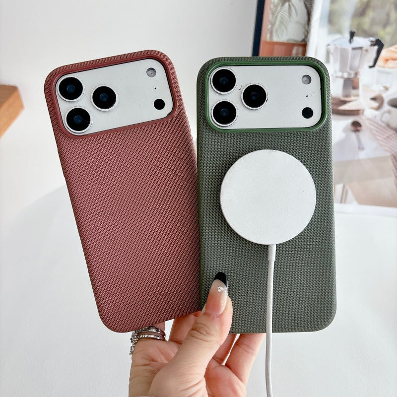 Magnetic Fabric Phone Case for iPhone