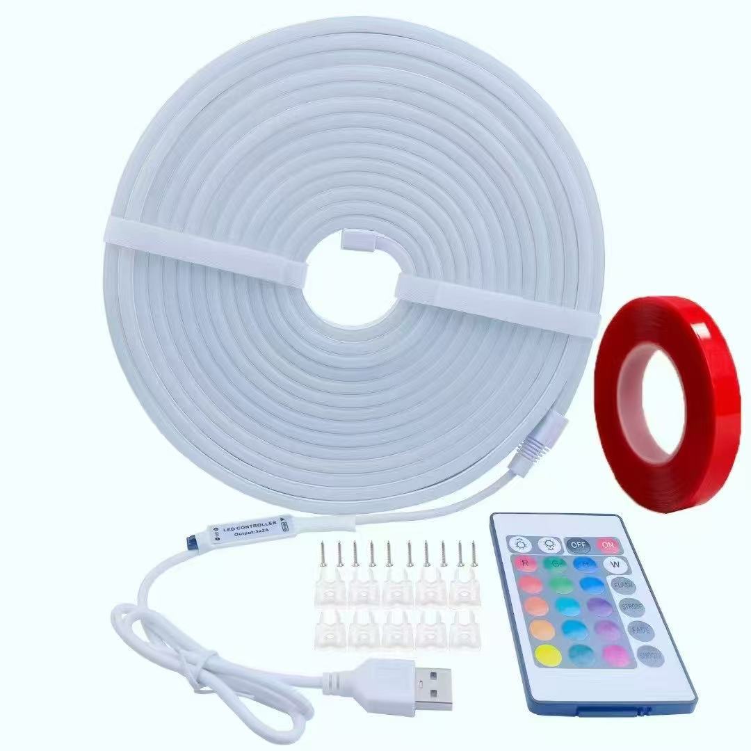 Flexible RGB LED Neon Light Strip with Remote Control
